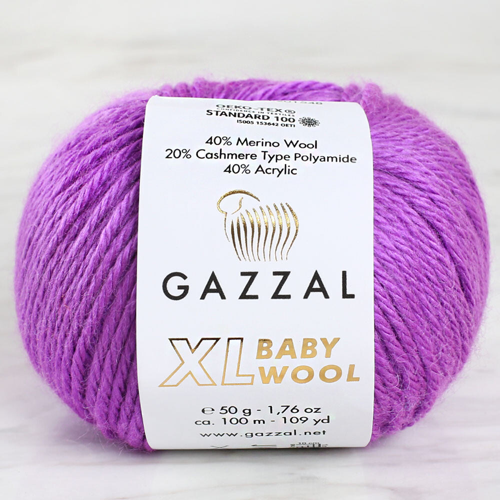 Gazzal Baby Wool XL Mor Bebek Yünü - 815XL